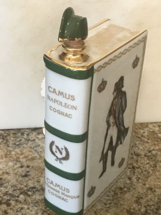 CAMUS Napoleon 1769 - 1969 White LIMOGES Porcelain EMPTY Old & Rare Cognac Bottle 3