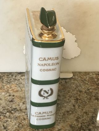 CAMUS Napoleon 1769 - 1969 White LIMOGES Porcelain EMPTY Old & Rare Cognac Bottle 4