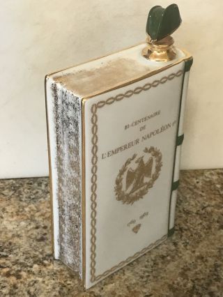 CAMUS Napoleon 1769 - 1969 White LIMOGES Porcelain EMPTY Old & Rare Cognac Bottle 6
