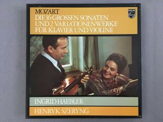 Mozart Haebler Szeryng 16 Sonatas For Piano & Violin 6lp Philips 6747 125 Stereo