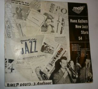 Hans Koller Jazz Stars 54,  Mod German Jazz Lp,  Prod.  Gigi Campi