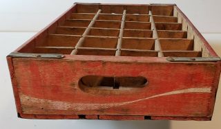 Vintage Coca - Cola Wooden Crate With 24 Dividers.  Pre - owned. 2