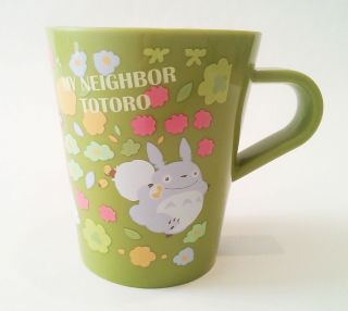 My Neighbor Totoro Green Thick Plastic Coffee Tea Cup Mug Studio Ghibli Kawaii