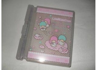 2004 Sanrio Little Twin Stars Plastic Box With Mini Letter Set & Sign Pen