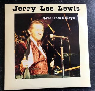 LP JERRY LEE LEWIS Vinyl Album LIVE FROM GILLEY’S DOUBLE G/F Rock’n’Roll Country 2