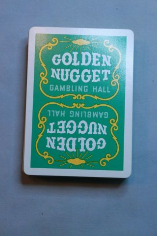 Golden Nugget Gambling Hall Casino Playing Cards Las Vegas Nevada Gaming Cards