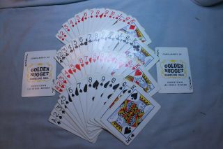 Golden Nugget Gambling Hall Casino Playing Cards Las Vegas Nevada Gaming Cards 3