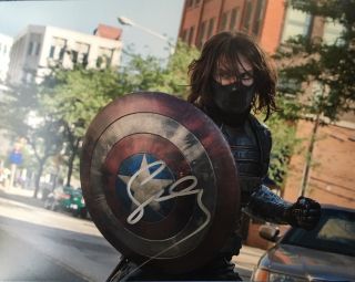 Avengers Infinity War Sebastian Stan " Winter Soldier " Signed 8x10 Photo - Proof