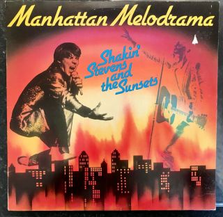 Shakin’ Stevens and The Sunsets PINK ELEPHANT LP Manhattan Melodrama SIGNED 2