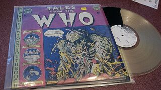 The Who Tales From The Who 2 Lp Rare Black/white Color Vinyl Vg,  Stout Cvr Quad