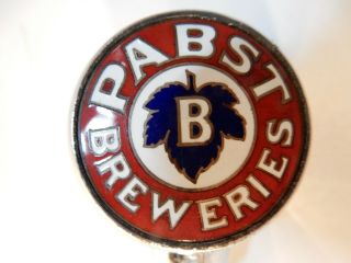 Rare Pabst Breweries Ball Tap Knob Handle Blue Ribbon Beer Milwaukee Wi Robbins