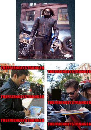 Sebastian Stan Signed " Winter Soldier " 8x10 Photo - Proof - Avengers Endgame