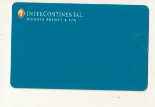 Intercontinental - Resort & Spa - Moorea,  French Polynesia Island - Room Key - K - 86