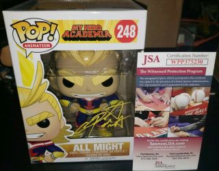 Funko Pop My Hero Academia All Might Signed By Chris Sabat Jsa Certified