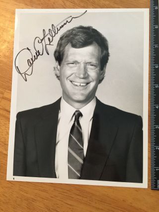 David Letterman Hand Signed Autograph - A Collectors Must Have