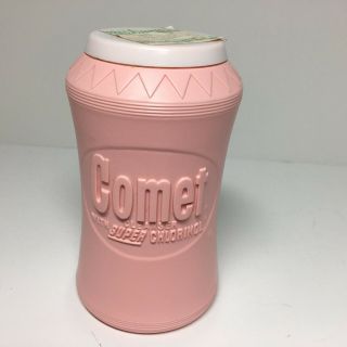 Vintage Comet Cleanser In Pink Plastic Bottle,  6 Oz.