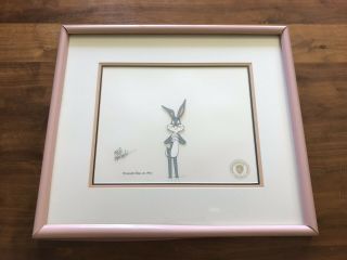Bugs Bunny Animation Production Cel - Signed By Friz Freleng