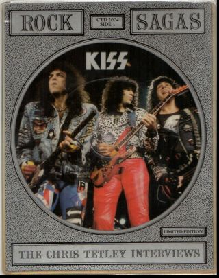 Kiss Rock Sagas Rectangular Shaped 2 Vinyl Record Picture Disc Set