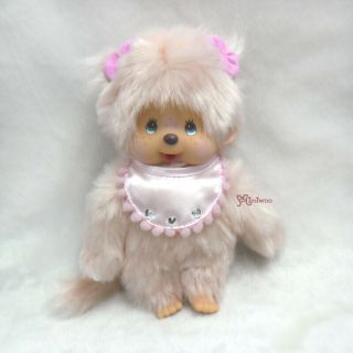 Sekiguchi Monchhichi Plush Doll 20cm S Size Pink Designer 