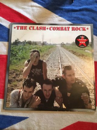 The Clash Combat Rock.  1982 With Poster
