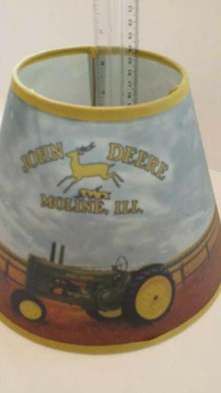 John Deere Lamp Shade Size 10x7 In