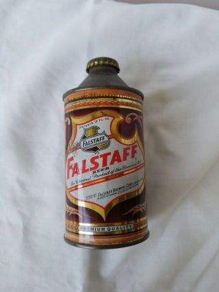 Falstaff 12 Oz.  Cone Top Beer Can With Cap