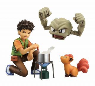 Megahouse G.  E.  M.  Pokemon Japan Brock & Geodude & Vulpix Figure