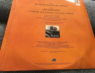 Bette Midler ‘Wind Beneath My Wings’ 12in Vinyl  2