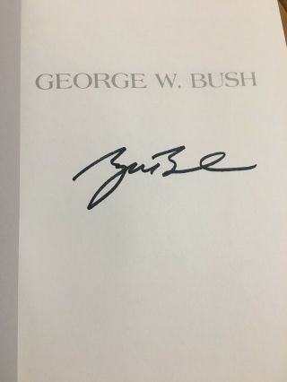 George W.  Bush Signed Book “decision Points” (first Edition) President