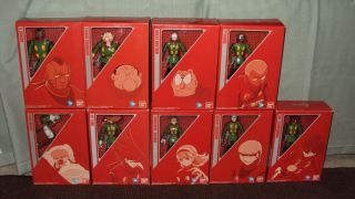 Rare Cyborg 009 Complete Set 1 - 9 Green Outfit Action Figs.