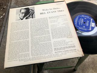 BILL EVANS WALTZ FOR DEBBY LP RIVERSIDE RECORDS RLP - 399 MONO DG Orig.  ‘61 2