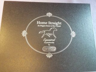 STRAIGHT HOME – Fine Crystal Trotter – BreyerFest 2018 Special NIB - USA SHP 2
