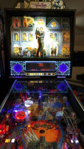 The Addams Family Taf - Lighted Pinball Color Changing Led Speaker Panel - Ultimate
