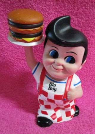 Big Boy Restaurant Coin Bank With Stopper 2010