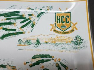 Vintage Hershey Country Club Glass Golf Course East West Dish Plate PGA Platter 2