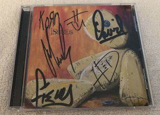 Korn Issues Cd Signed Jonathan Davis Autographed Line Up