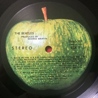 THE BEATLES WHITE ALBUM 2 LP APPLE SWBO 101 STEREO ED PHOTOS & POSTER 4