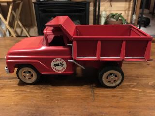 Vintage Tonka Toys Hydraulic Dump Truck Red Look And See