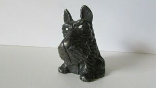 Hard To Find An Cast Iron Tiny Scottie Dog Still Bank Orig Paint
