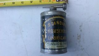 Standard Oil Company Household Lubricant Oiler Tin Can Vintage