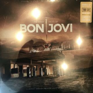 The Many Faces Of Bon Jovi Ltd Edition Double Gatefold Coloured Gold Black Vinyl