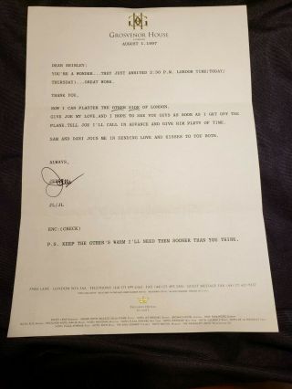 Jerry Lewis Hand Signed Letter Aug 1,  1967 On Grosvenor House,  London Hotel