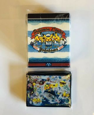 Pokemon Center Yokohama Card Deck Case Sleeve Shield Set 100 Authentic F/s