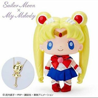 My Melody Sanrio Sailor Moon Collaboration Doll Figure Necklace 2 Set movic F/S 5
