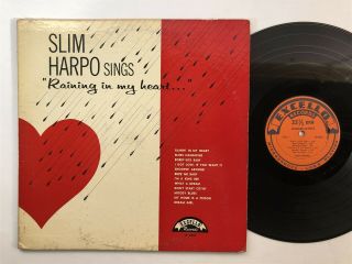 Slim Harpo Raining In My Heart Excello Blues R&b Mono Dg Vg,  Lp