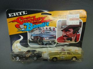 Ertl Smokey And The Bandit Turbo Firebird & Sheriff Car Set 1980 Vintage