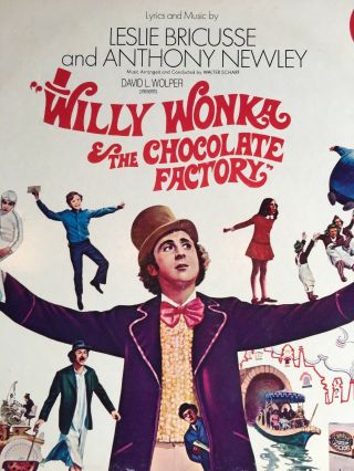 WILLY WONKA & the CHOCOLATE FACTORY - Soundtrack LP - PARAMOUNT Wilder PAS 6012 3
