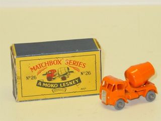 Vintage Matchbox 26 Cement Lorry,  Diecast Toy Vehicle
