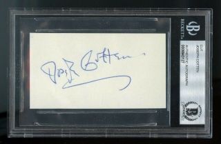 Joseph Cotten Signed Card Bas Authenticated The Philadelphia