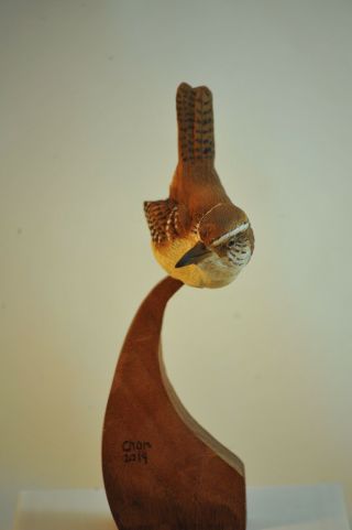 Carolina Wen Bird Life Size Wood Carving /sculpture